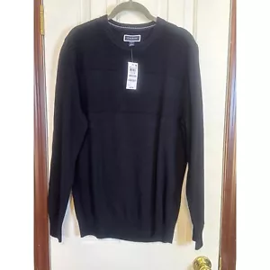 Club Room Pullover Rundhals Pullover Strick Langarm Tiefschwarz Medium - Bild 1 von 4