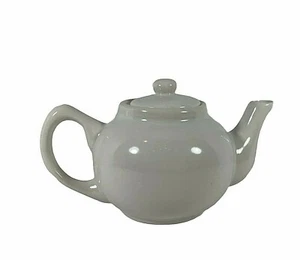 Newcor Stoneware White 6 Cup Teapot with Locking Lid - Picture 1 of 6
