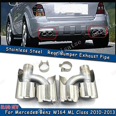 Muffler Exhaust Tip Pipe For Mercedes BENZ W164 ML63 ML350 ML400 ML500 2010-2013 - Image 1 of 4