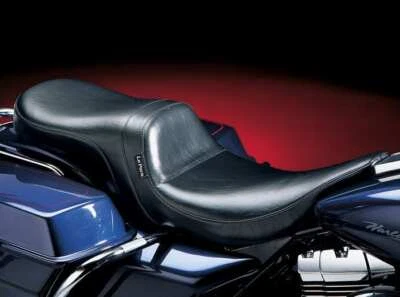 Asiento de vinilo liso Le Pera LH-567 Daytona 2-up Harley Electra/Road Glide 02-07 Foto 1 de 2