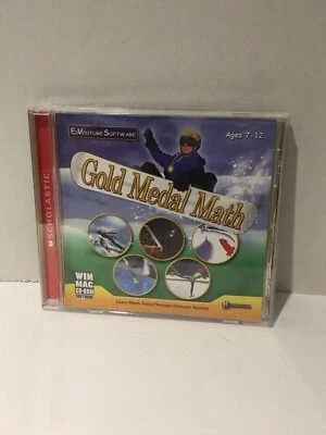 Scholastic: Gold Metal Math Ages 7-12 (CD-ROM. Windows & Mac, 2002) - Image 1 of 3