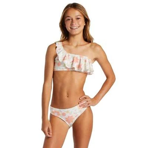 Billabong Big Girl's Long Lost Hippie Two-Piece Ruffle Bikini Set Size 8 NWT - Picture 1 of 4