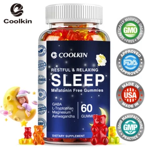 Sleep - L-Tryptophan, Magnesium, Ashwagandha - Fall Asleep Faster,Relieve Stress - Picture 1 of 11