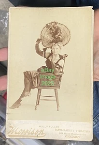 ca.1880’s Victorian Stage STAR Portrait MOLLY FULLER in Costume Cabinet Photo - Picture 1 of 7