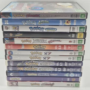 Pokémon DVD Bundle Lot of 13 Pokemon Movie XY Master's Quest Heroes Kyurem PAL - Picture 1 of 5