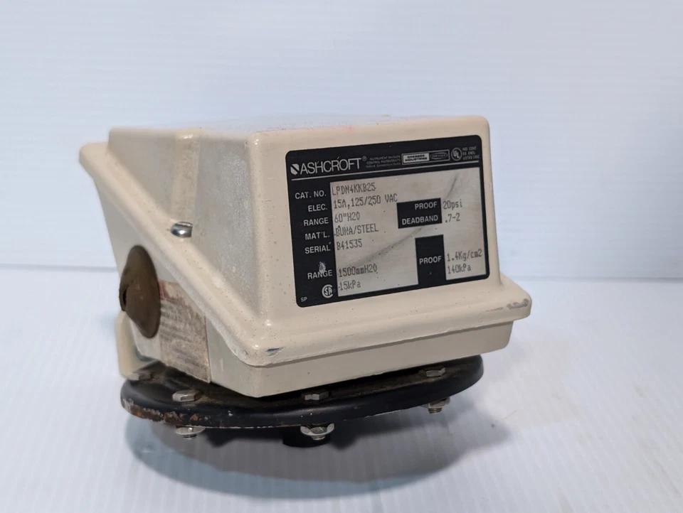 Переключатель давления передатчик Ashcroft LPDM4KKB25 20 фунтов на кв. дюйм 15 А 125/250 В переменного тока - бесплатная доставка - Изображение 1 из 4