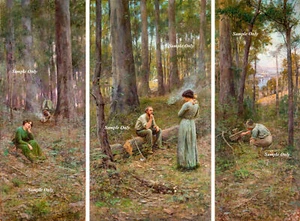 Canvas Prints Frederick McCubbin Painting "The Pioneer" Framed & Ready to Hang - Picture 1 of 5