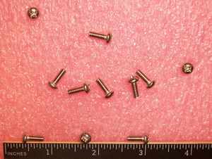 QTY (100) 6-32X3/8" PHILLIPS PAN HEAD STAINLESS MACHINE SCREWS MS006C0024PRND18 - Picture 1 of 3