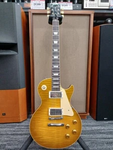 Gibson Custom Shop 1959 Les Paul Standard Green Lemon Fade 2023 Electric Guitar - Picture 1 of 13