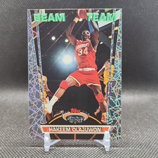1992-93 Topps Stadium Club - Beam Team #16 Hakeem Olajuwon