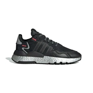 Adidas Women Originals NITE JOGGER SHOES Colour: Core Black / Shock Red / Silver - Imagen 1 de 13