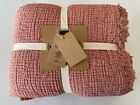 100% Cotton Muslin Throw Blanket 4 Layers Bedspread Soft Bed Cover Terra Cotta