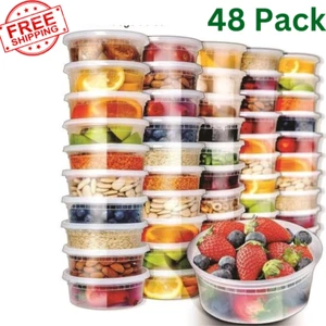 Meal Prep Containers Soup Containers, Food Storage Containers with Lids  (48 pk) - Picture 1 of 9