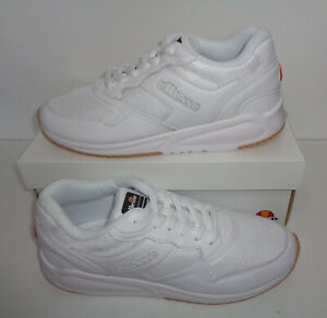 Ellesse New Mens White Casual Lace Up Retro Trainers Shoes RRP £60 UK Size 7