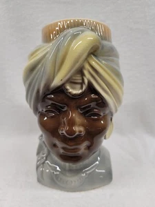8" BLACKAMOOR WALLPOCKET/PLANTER BY ROYAL COPLEY, ROYAL WINDSOR, SPAULDING - Picture 1 of 4
