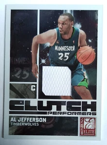 AL JEFFERSON 17 PANINI DONRUSS ELITE CLUTCH PERFORMERS JERSEY 124/299 2009-10 - Imagen 1 de 2