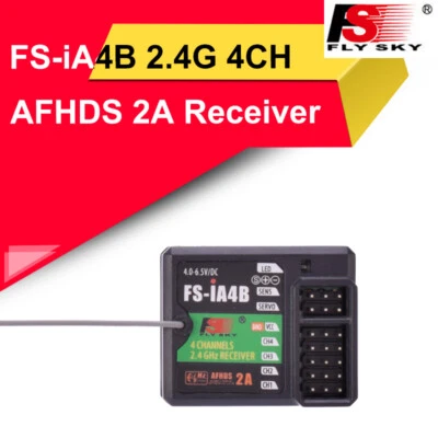 Flysky FS-iA4B Receiver 4CH for FS-I10 FS-I6S FS-IT4 FS-GT2F FS-GT2G Transmitter - Image 1 of 4