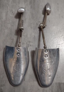 Vtg. 1930's Made in England for Neiman Marcus Silver Metal Shoe Trees Inserts - Picture 1 of 6