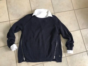 JETTE JOOP Gr. 40/42 M Strickpullover Pullover Dunkelblau Langarm - Bild 1 von 6