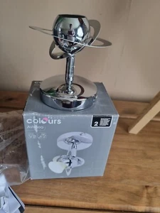 B&Q Colours Astraea Chrome Affect Spotlight See Description - Picture 1 of 7