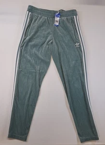 Pantaloni Adidas Originals Terry Towelling Track donna verde medio nuovi con etichette fondo di magazzino - Foto 1 di 9