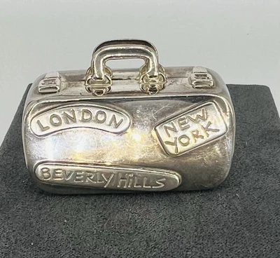 Maleta de equipaje de viaje Tiffany & Co de plata de ley 925 Foto 1 de 4