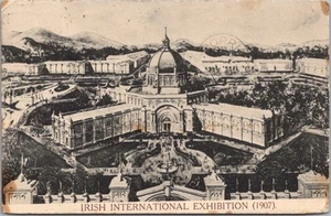 Exposición internacional irlandesa de 1907 postal de Dublín / vista panorámica del artista - Imagen 1 de 2