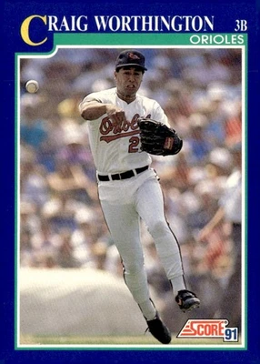1991 Score #503 Craig Worthington - Image 1 of 2