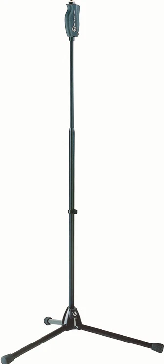 K&M 25680 Microphone Stand with One-Hand Clutch Trigger, 43"-71" Height