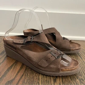 Mephisto braune Terie Nubukleder Keilsandalen Größe 8 - Bild 1 von 6
