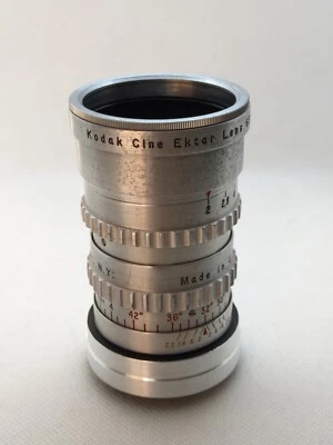 Rare superb cinema lens Kodak Cine Ektar 63mm f2,  Leica LTM M39, non RF coupled - Image 1 of 4