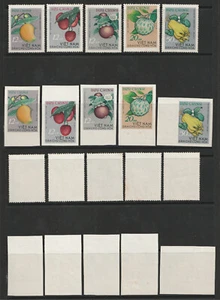 North Vietnam 1964 Perforated and Imperforated MNH Stamp Set - Picture 1 of 1