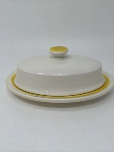Vintage Franciscan Earthenware Sundance Covered Butter Dish Small Chip Under - Picture 1 of 12