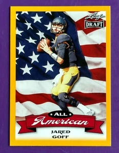 2016 Leaf Draft All American Gold #7 Jared Goff - Picture 1 of 2