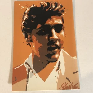 Elvis Presley Postcard Elvis With Orange Background - Picture 1 of 2
