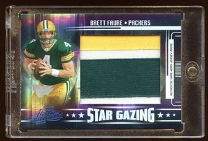 Brett Favre 2005 ABSOLUTE GAME WORN 3 COLOR JUMBO PATCH LOGO #ED 01/10 PRIME HOF - Picture 1 of 1