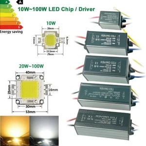10W 20W 30W 50W 70W 100W LED chip driver power Waterproof supply DC 12V 36V COB - Picture 1 of 34