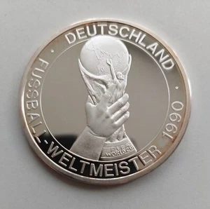 Deutschland Fussball-Weltmeister 1990 - Medaille Silber 1990 - Bild 1 von 4