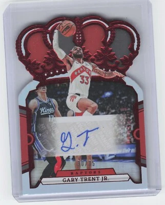 2023-24 Panini Court Kings Gary Trent Jr Red Holo Auto /35 Toronto Raptors - Image 1 of 2