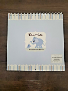Hallmark Tons of Cute 13 Month Sticker Calendar Record Baby's First Year - NEW