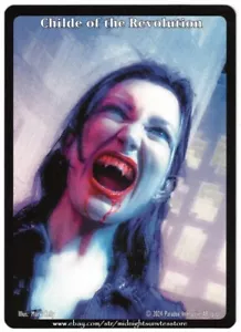 Childe of the Revolution Full Art Textless Promo Essen Spielfest V:TES VTES CCG - Foto 1 di 2