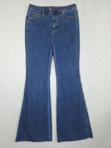 Judy Blue Jeans Women's Size 13/31 Flare Leg Raw Hem Denim Blue Jeans JB88611 - Picture 1 of 11
