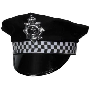 POLIZEIMÜTZE Britische Mütze Polizistin Dame Junggesellinnenabschied Junggesellenabschied Einheitsgröße - Bild 1 von 1