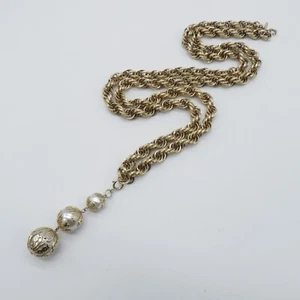 Collar de cadena con aleta Park Lane de colección cuentas en Y tono dorado 39" - Imagen 1 de 13