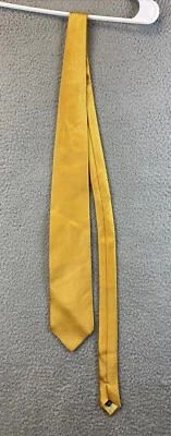JOS A BANK Executive Collection 100% Silk Tie Gold Yellow New $59 Retail / 80-23 - Image 1 of 4
