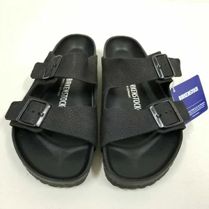 New with Box Birkenstock Arizona Black Leather Exquisite Narrow - Select Size - Picture 1 of 5