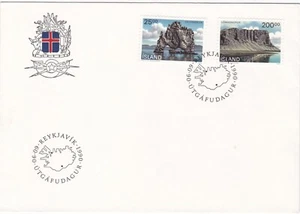 1990 Iceland FDC cover Landscape (II) - Picture 1 of 2