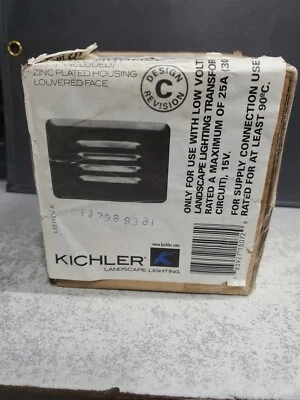 Luz de paso de bronce texturizado KICHLER #K-15072-AZT 12 V tipo 912 enchapada en zinc nueva Foto 1 de 4