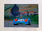 Original painting ""orange arrows"" Porsche 908/3 Targa Florio 1970 Siffert Redman