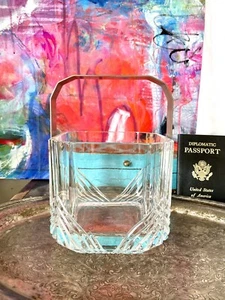 Rare Vintage GUCCI Champagne Wine Cooler Ice Bucket Barware Designer Decor GG - Bild 1 von 8